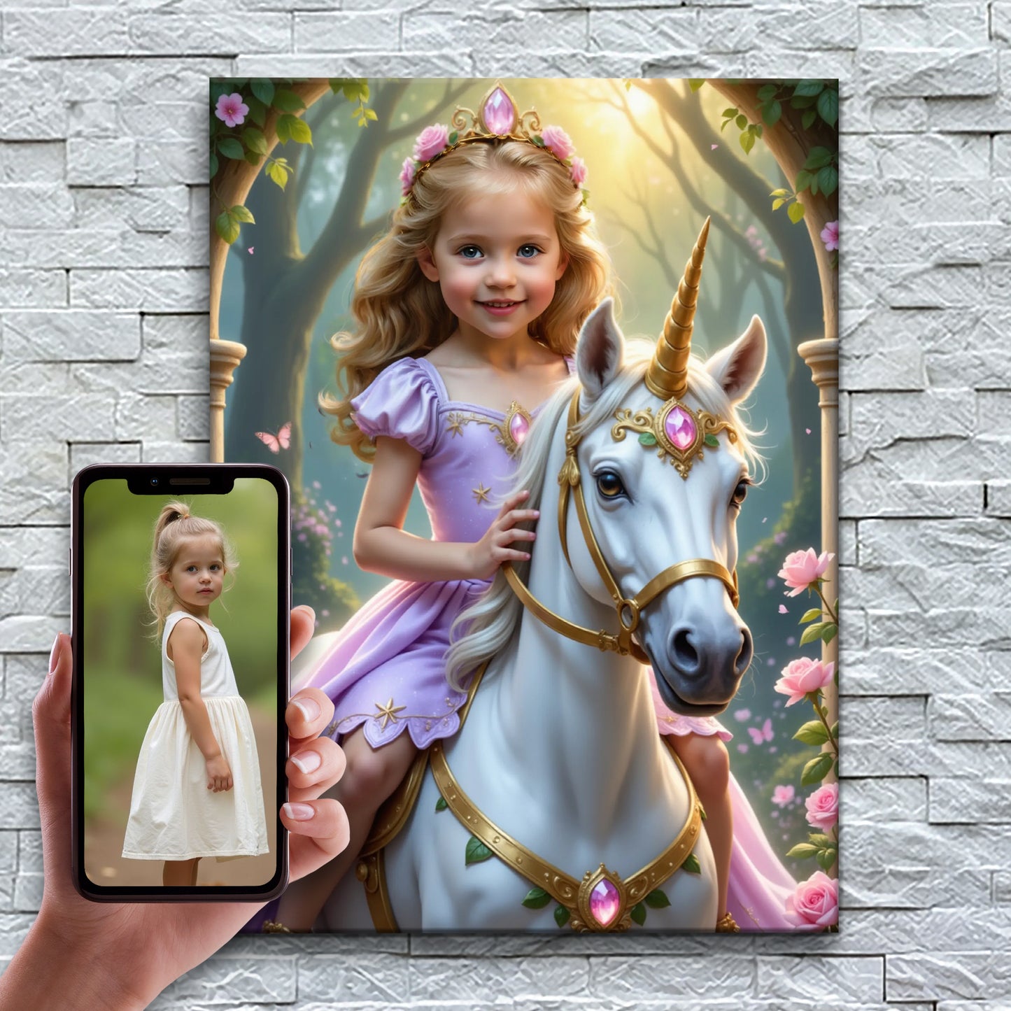 La princesse violette et sa licorne magique