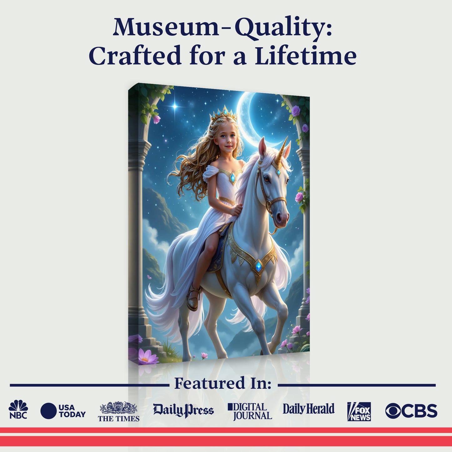 La princesse des lueurs du ciel et sa licorne
