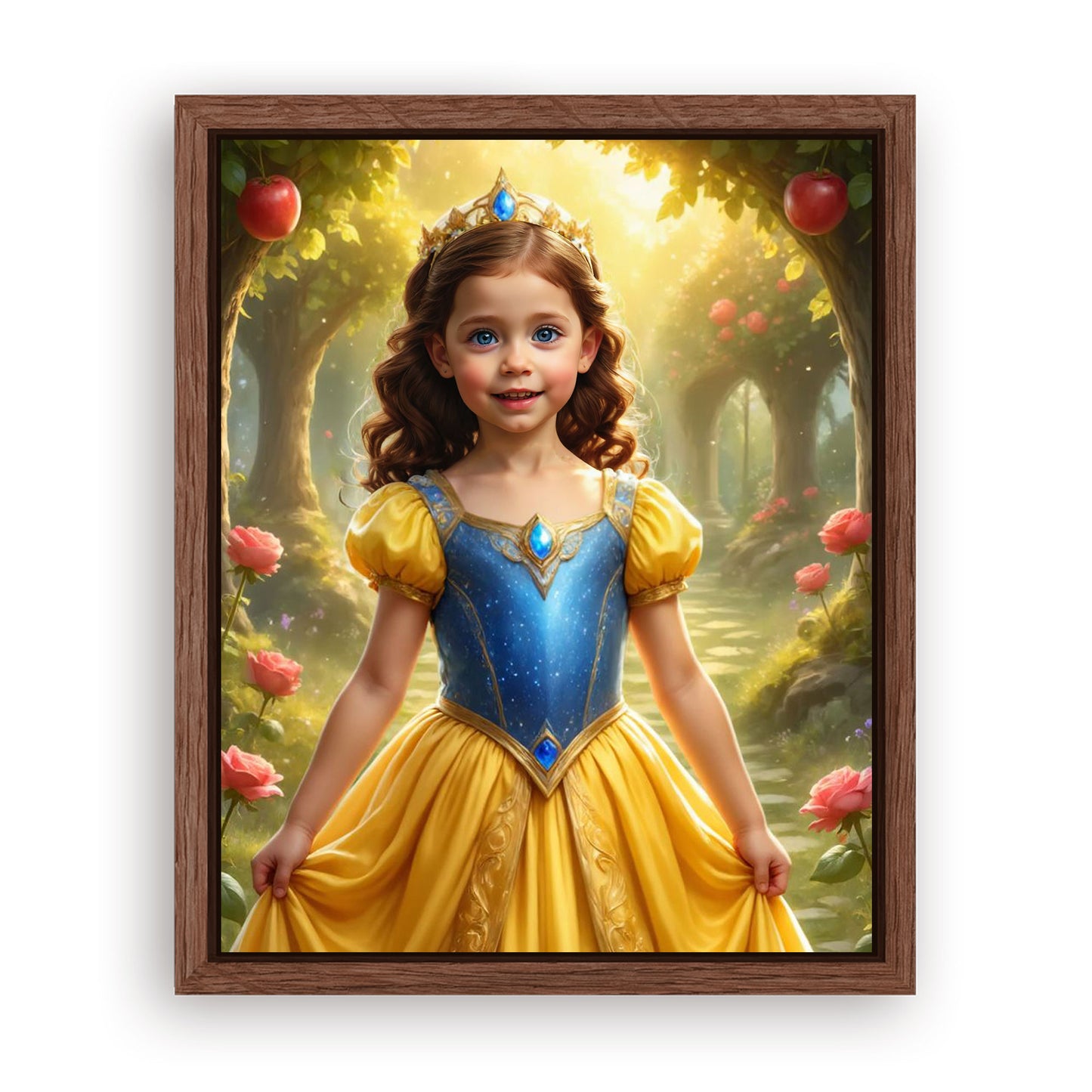Make Your 12x16 Inches 'The Snow-White Apple Orchard' Canvas Even More Special, Add a Beautiful Premium Frame & Make It Truly Gift-Ready!