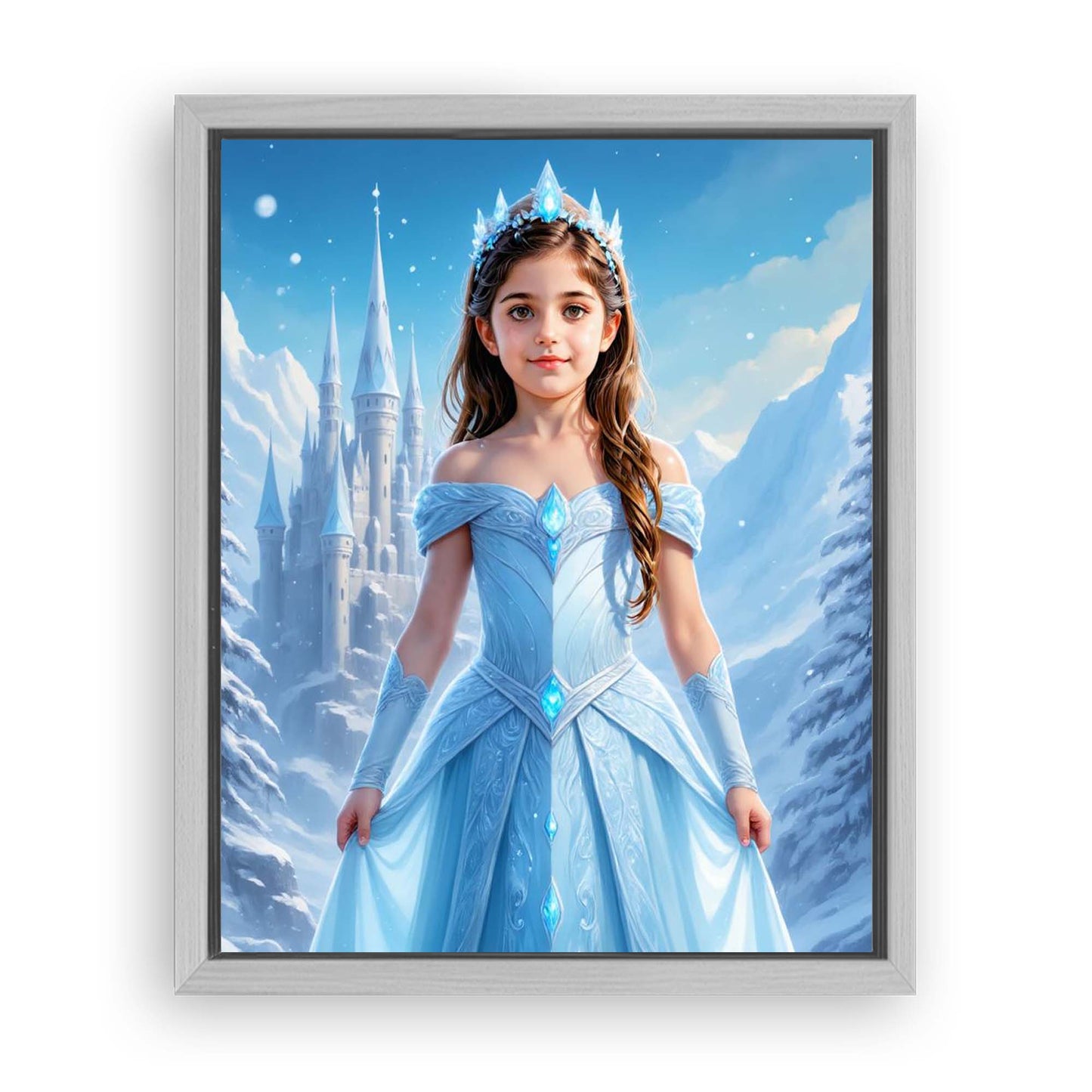 Save 40% When You Add A Frame To Your 16x20 'The Ice Princess' Canvas Now