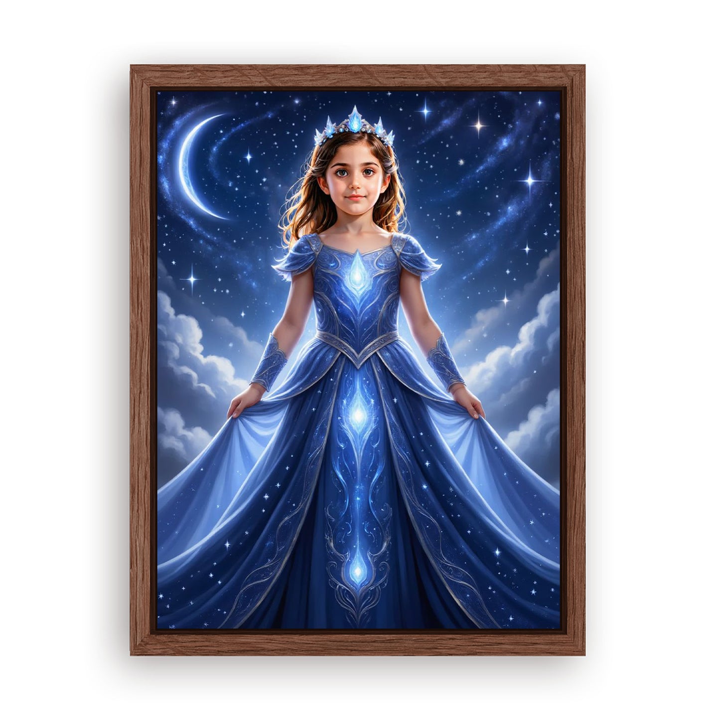 Save 33% When You Add A Frame To Your 12x16 'The Star Galaxy Princess' Canvas Now