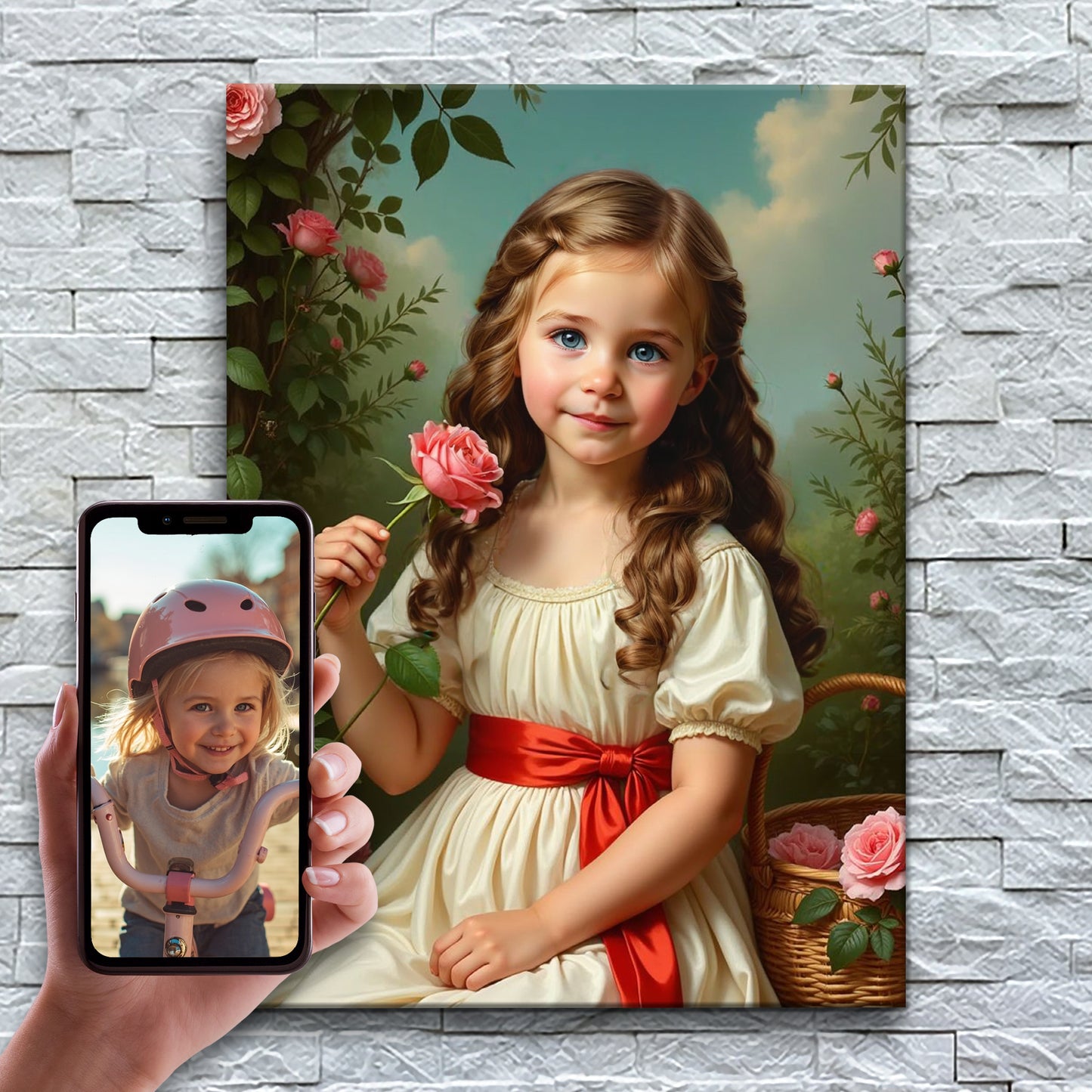 La fille aux roses