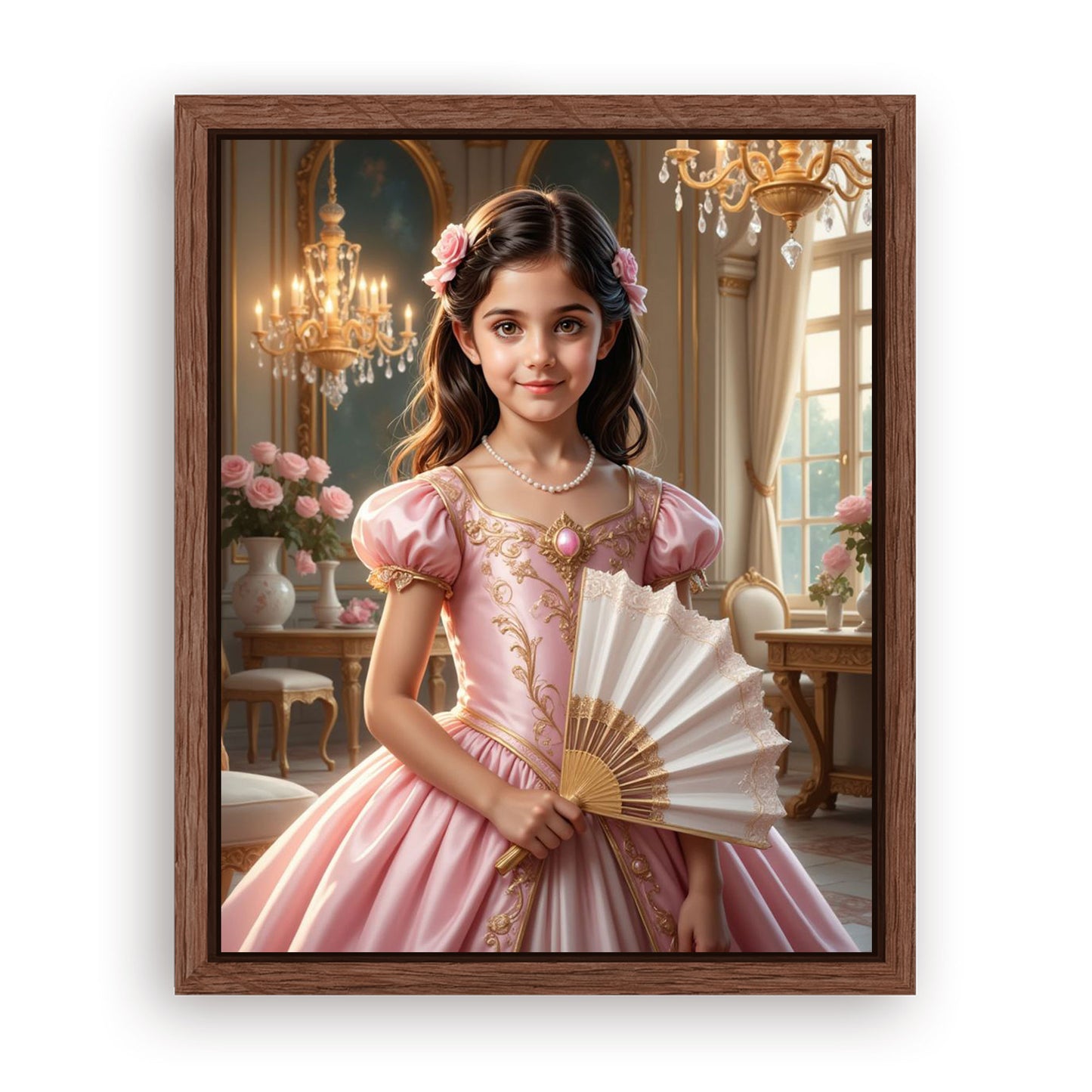 Save 33% When You Add A Frame To Your 10x08 'The Rococo Rose' Canvas Now
