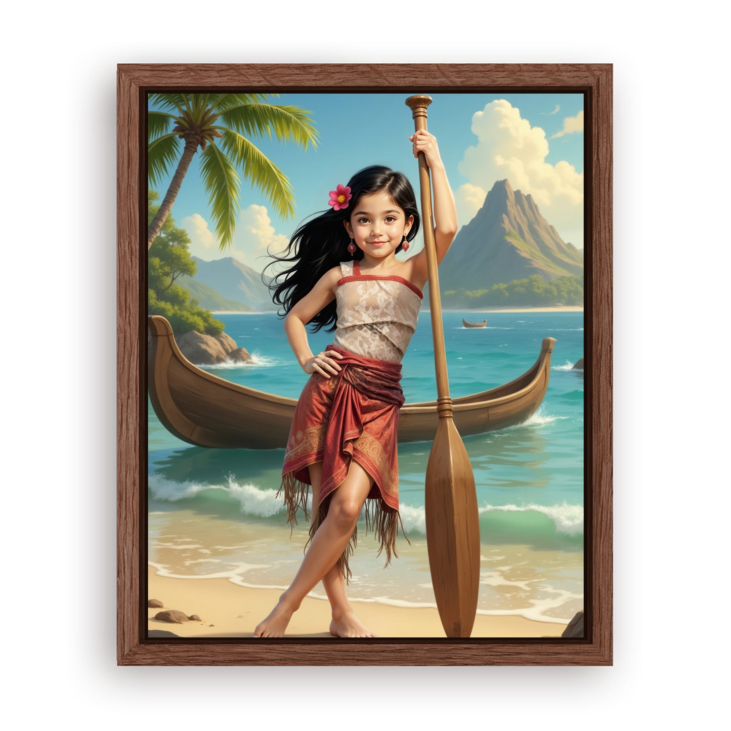 Save 33% When You Add A Frame To Your 16x20 'The Island Princess' Canvas Now