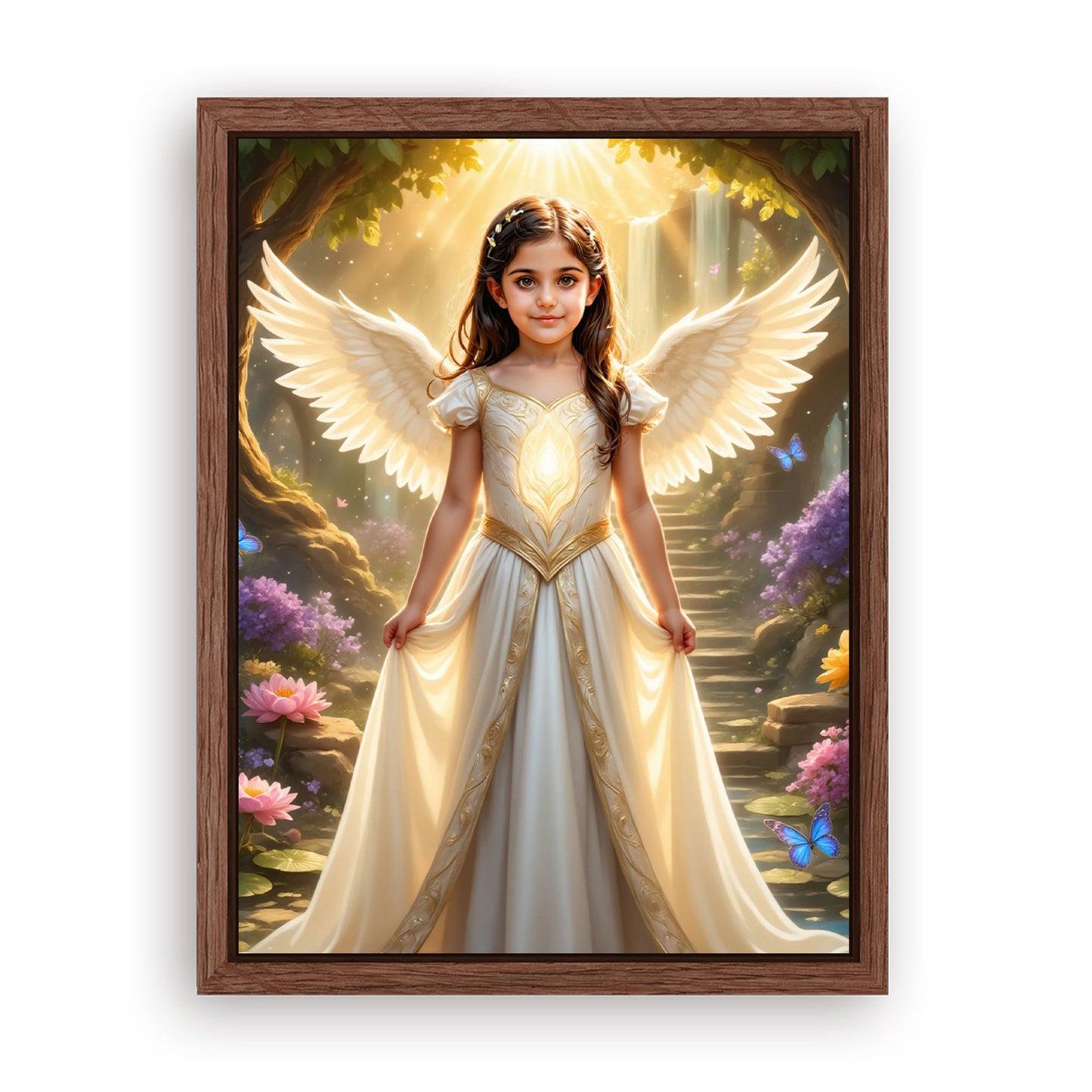Save 33% When You Add A Frame To Your 18x24 'The Angelic Glow' Canvas Now