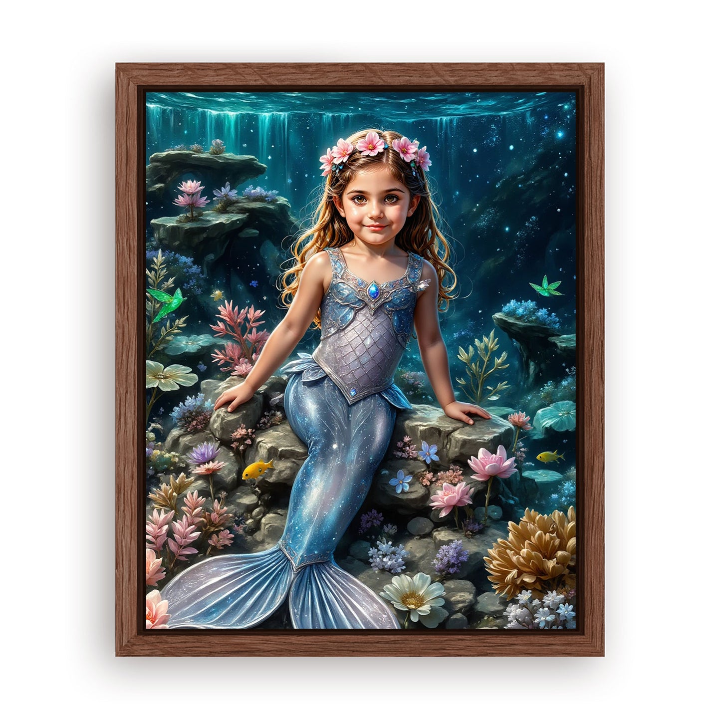 Save 33% When You Add A Frame To Your 10x08 'The Coral Princess' Canvas Now