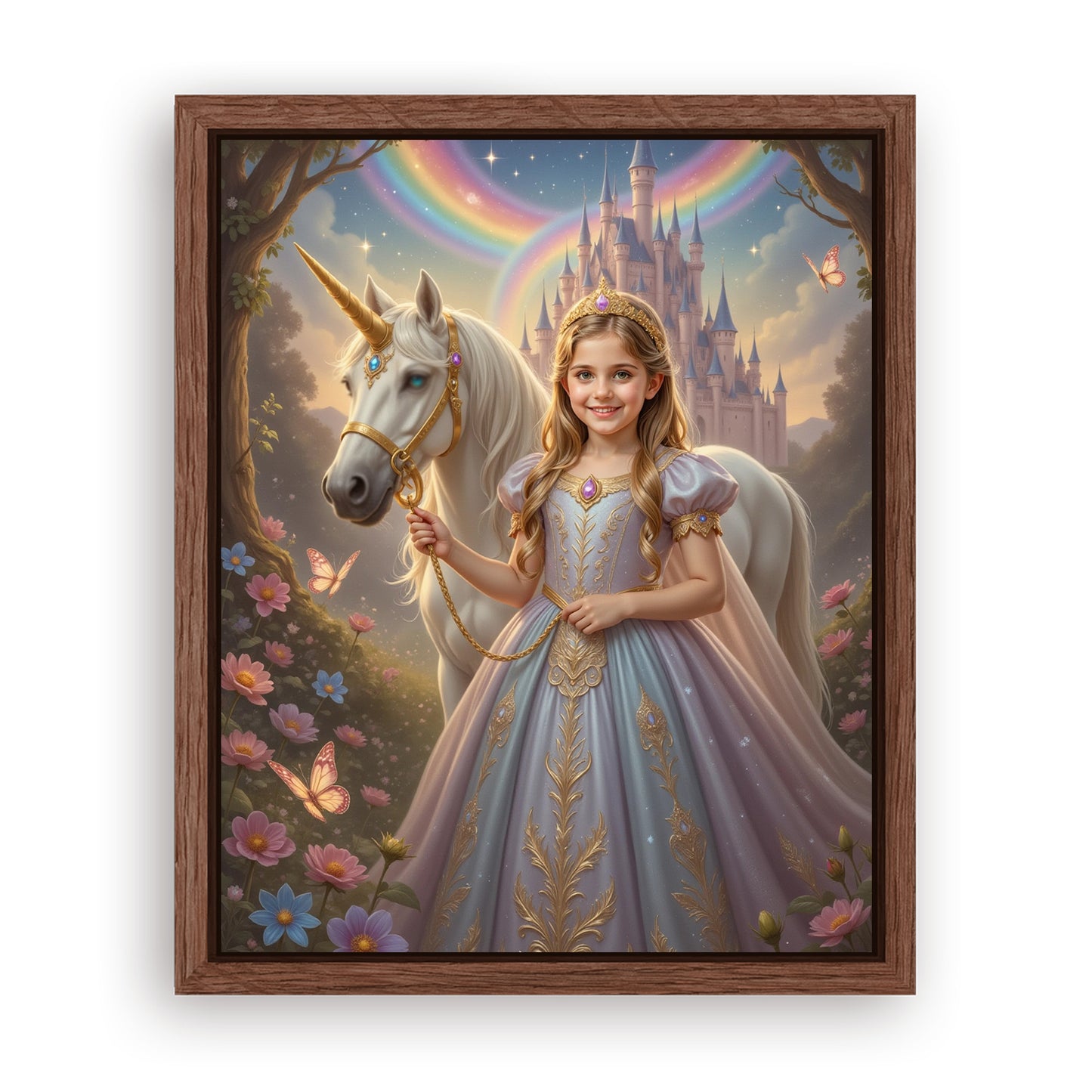 Save 33% When You Add A Frame To Your 16x20 'The Princess of the Magic Woods' Canvas Now