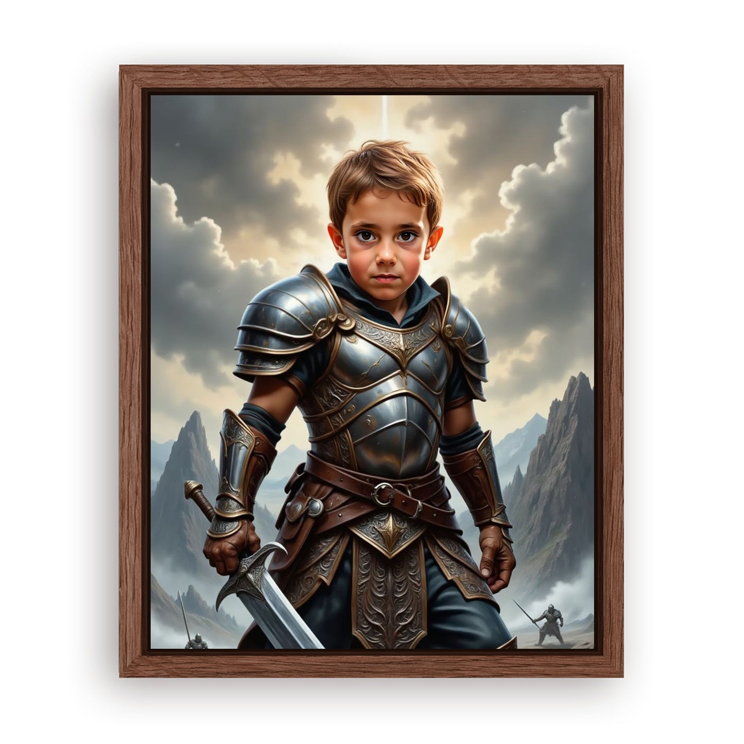 Save 33% When You Add A Frame To Your 16x20 'The Barbarian Warlord' Canvas Now