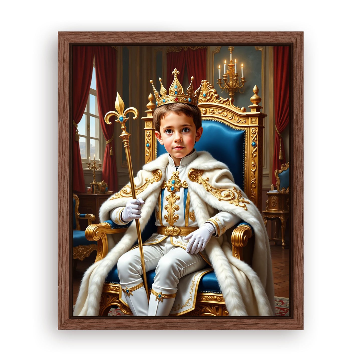 Save 33% When You Add A Frame To Your 10x08 'The Young Prince' Canvas Now