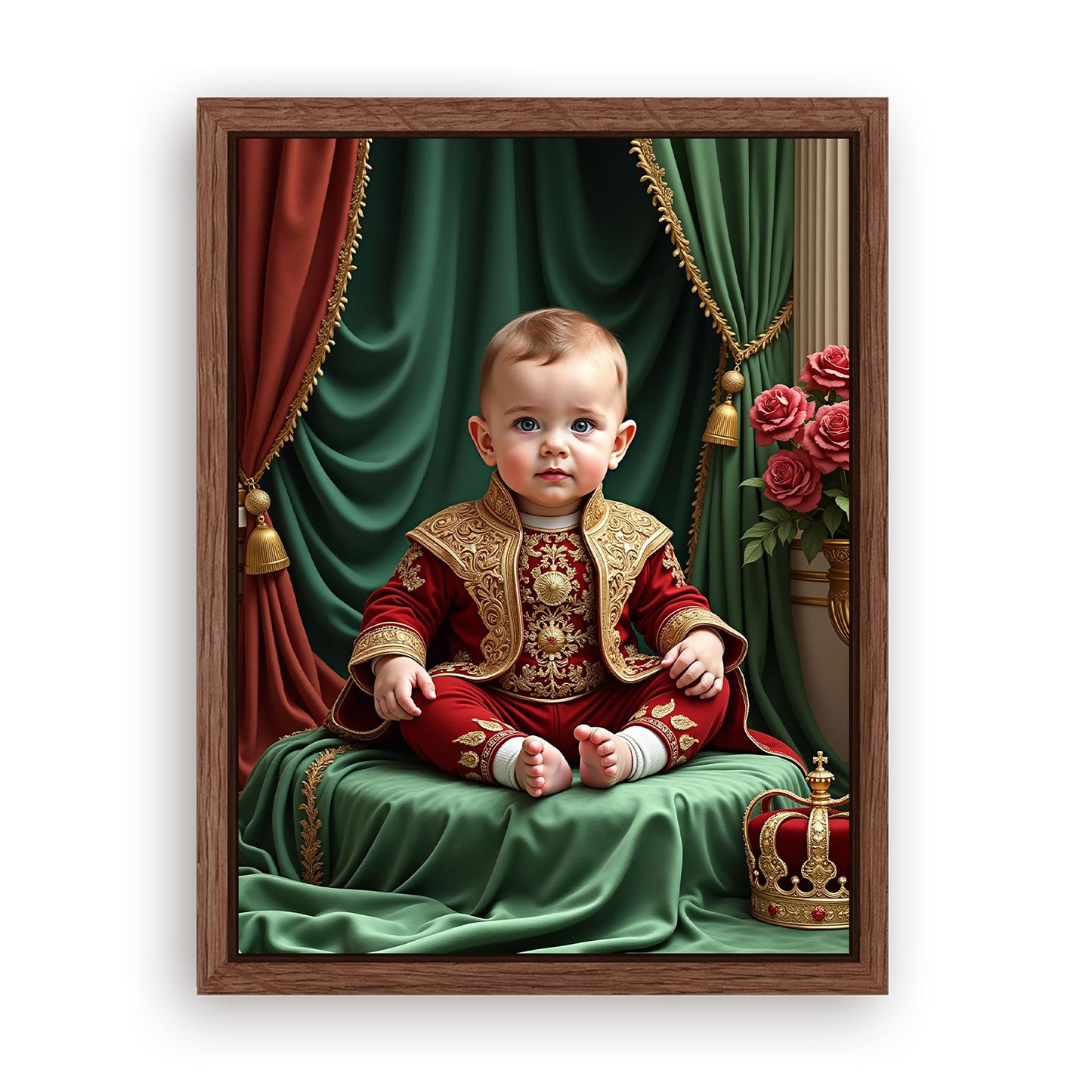 Save 33% When You Add A Frame To Your 18x24 'The Royal Baby' Canvas Now