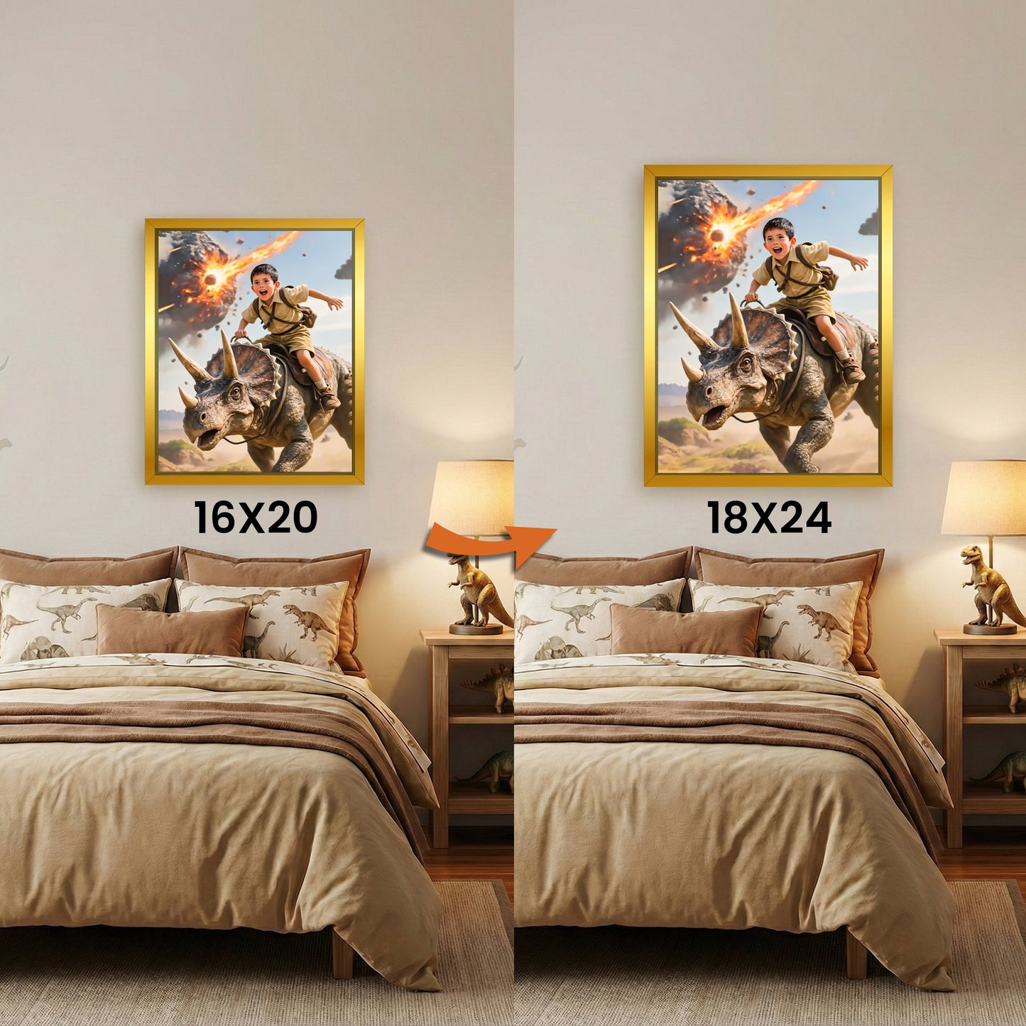 Passez de la toile 40×50 cm à une toile 45×60 cm