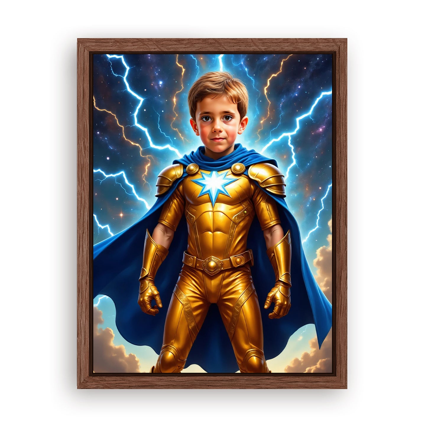 Make Your 18x24 Inches 'The Golden Comet' Canvas Even More Special, Add a Beautiful Premium Frame & Make It Truly Gift-Ready!