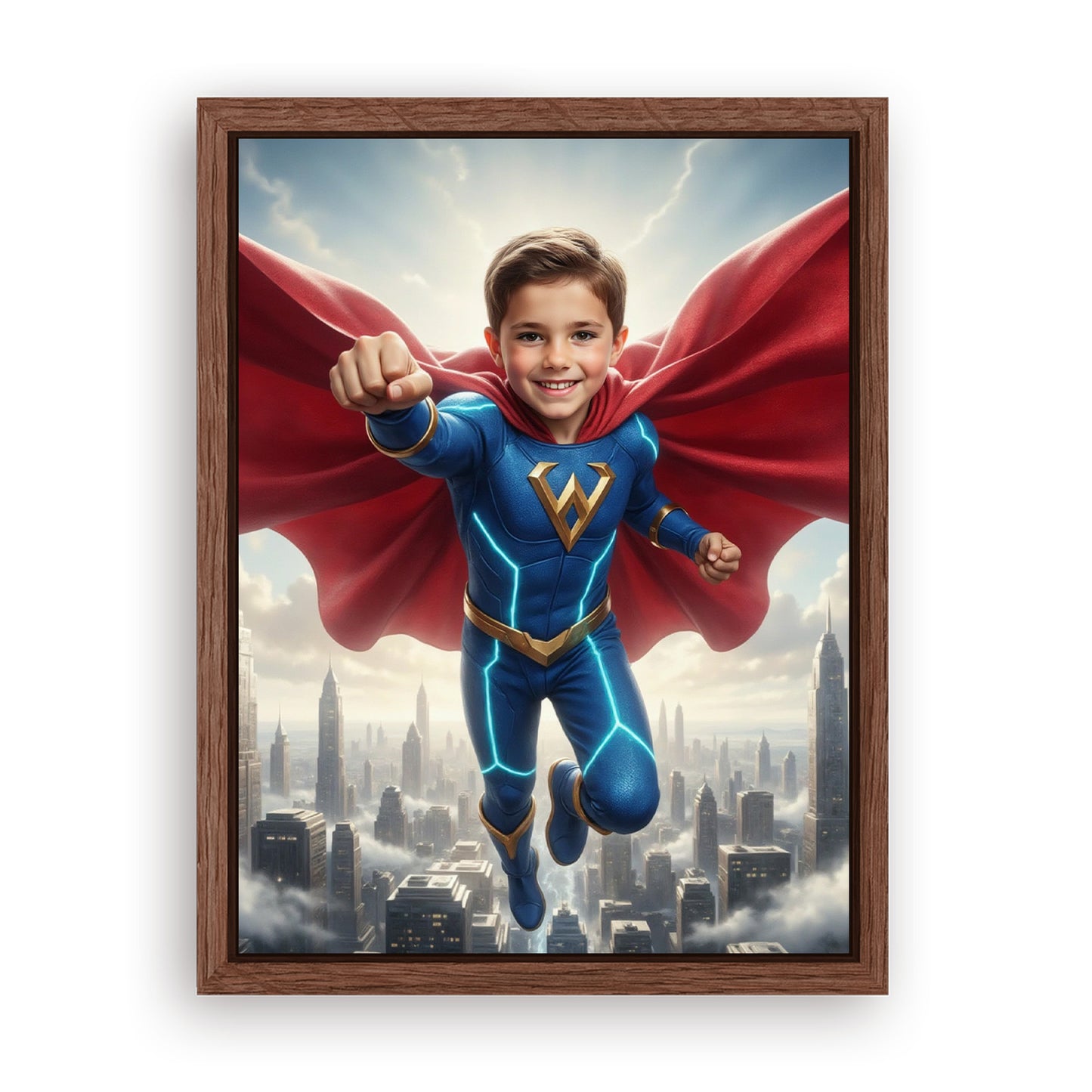Save 33% When You Add A Frame To Your 18x24 'The Super Sentinel' Canvas Now