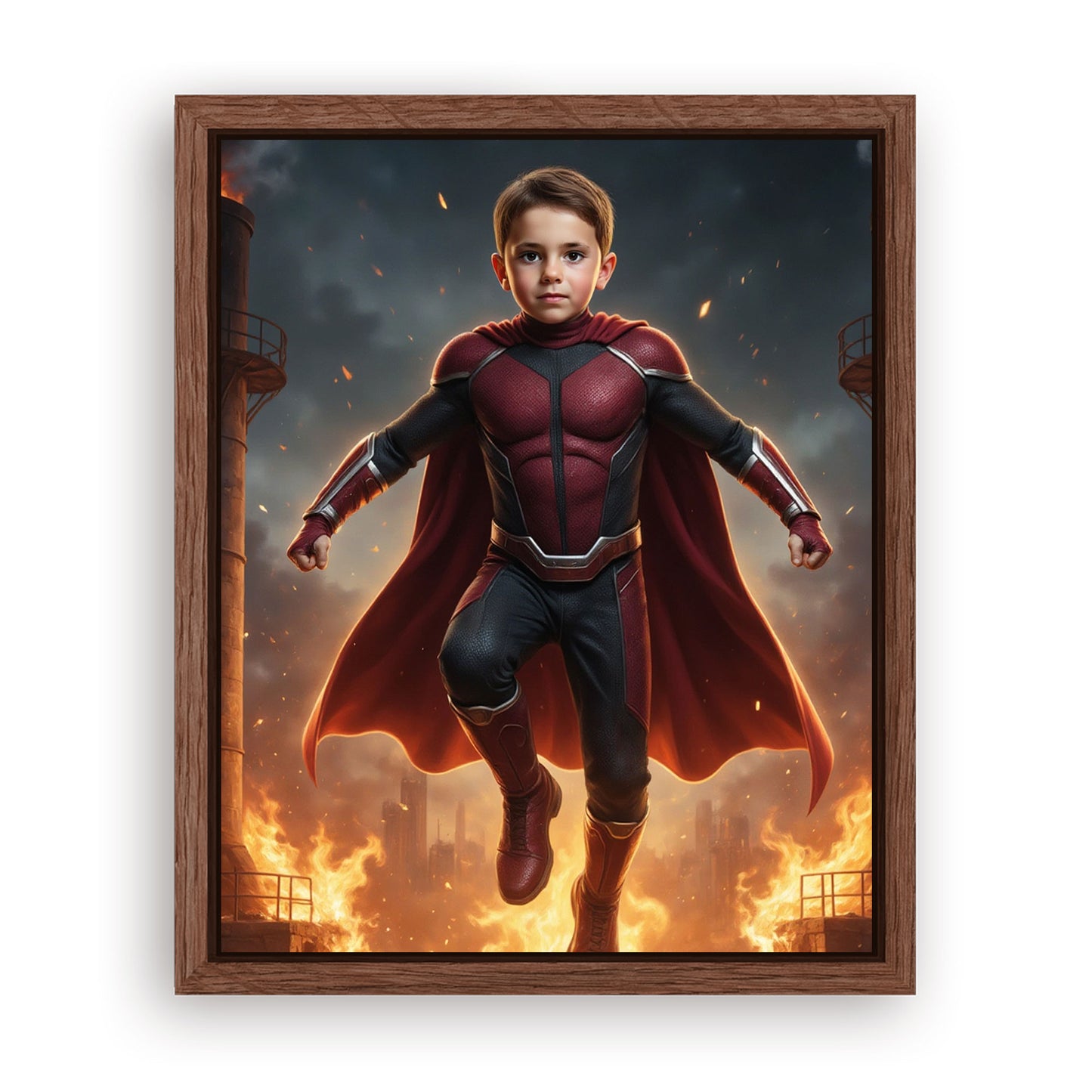 Save 33% When You Add A Frame To Your 10x08 'The Brave Flame' Canvas Now