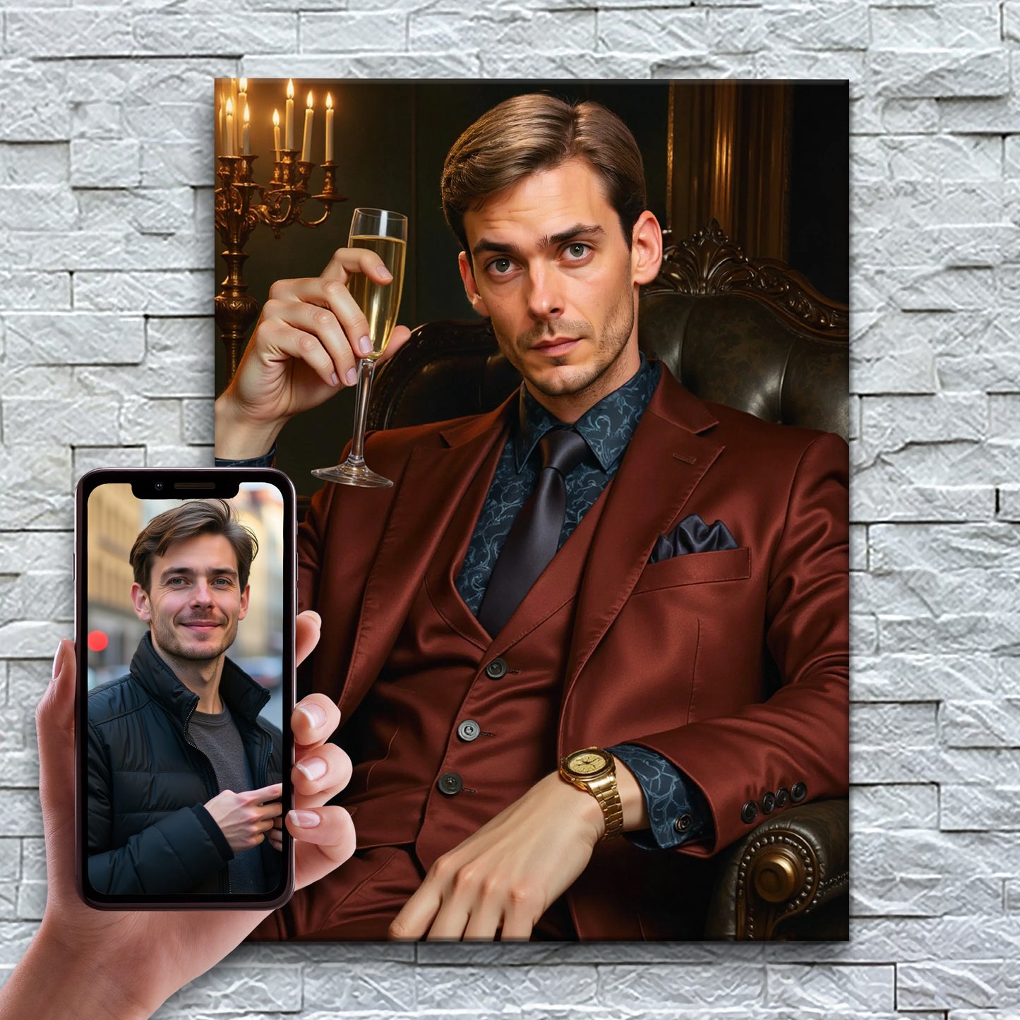 Le chef de la mafia élégant