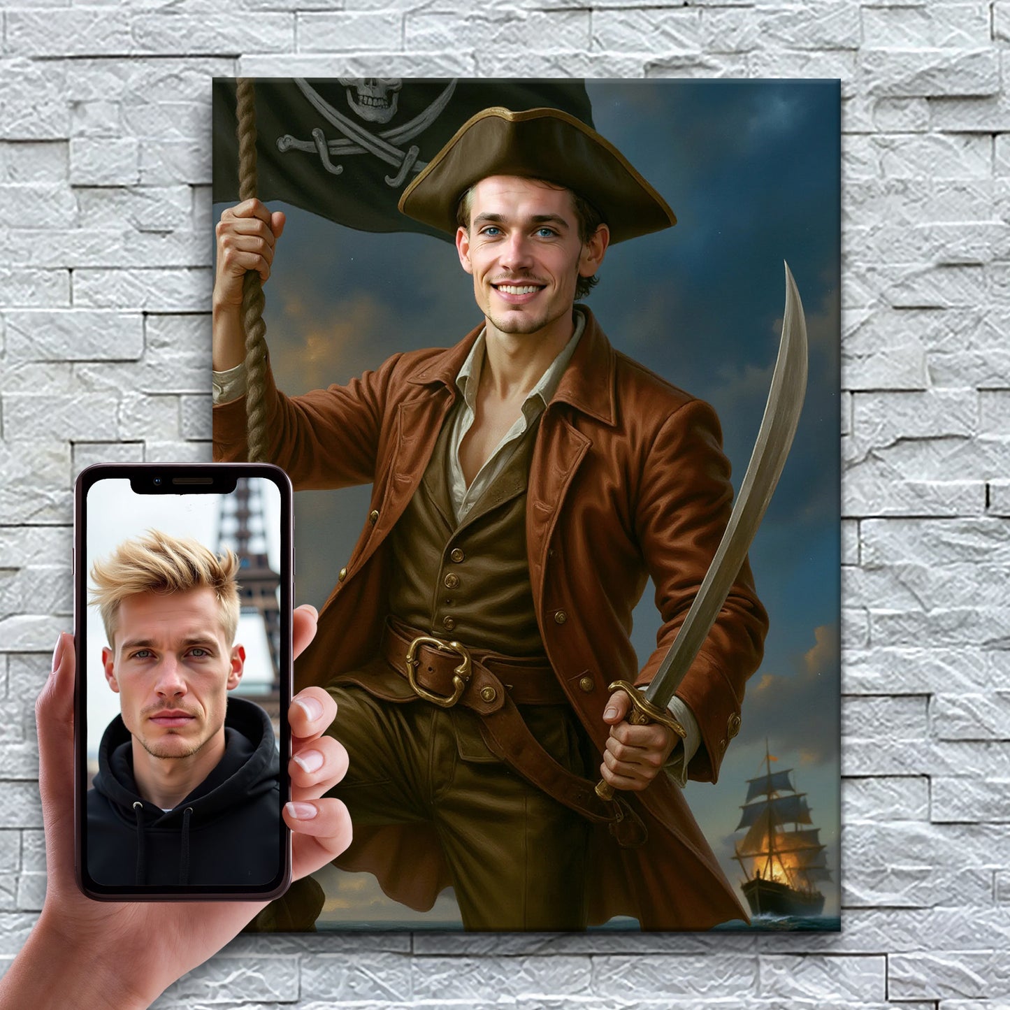 Le capitaine pirate aventurier