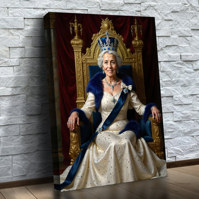 The Royal Grandmother in Blue and Ivory