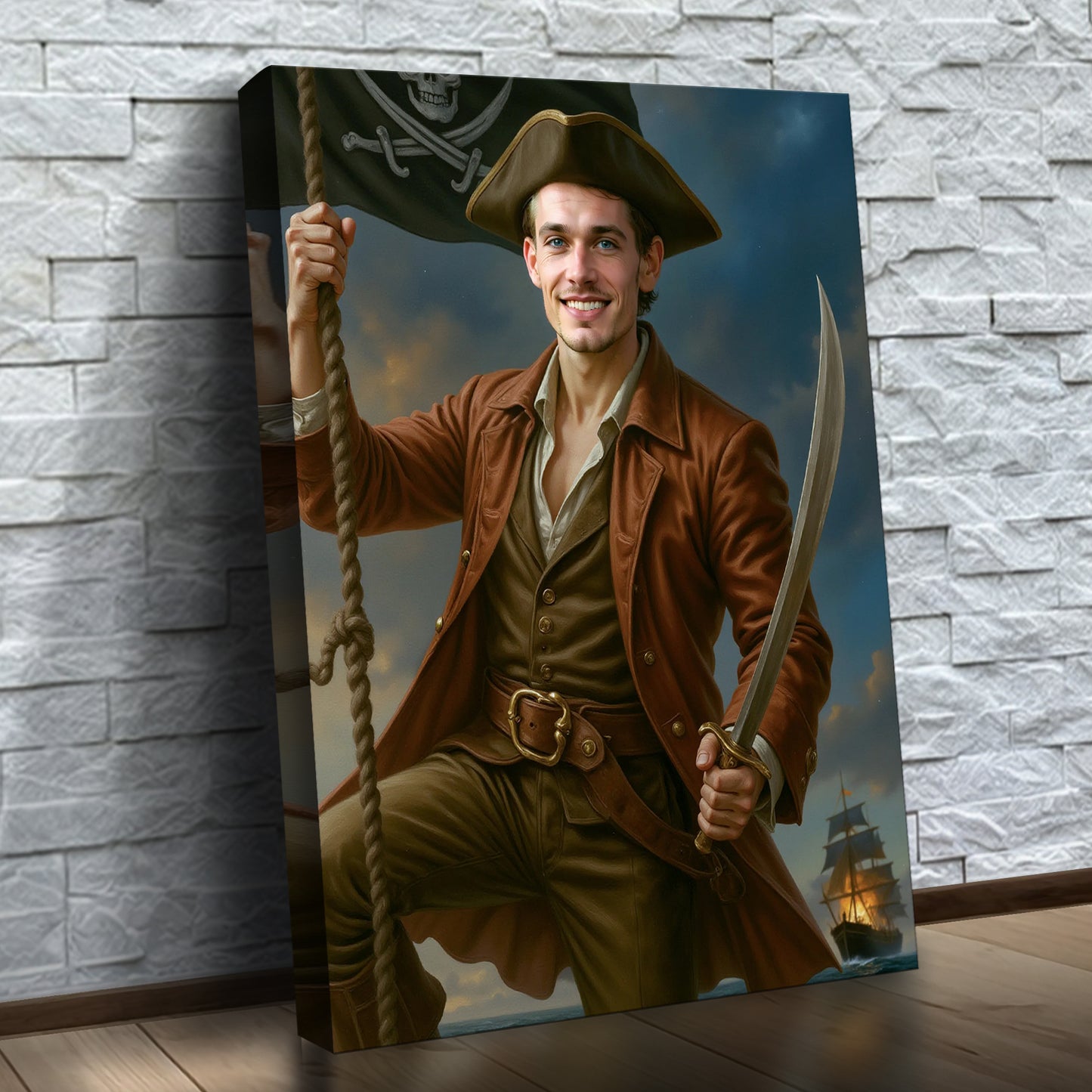 Le capitaine pirate aventurier