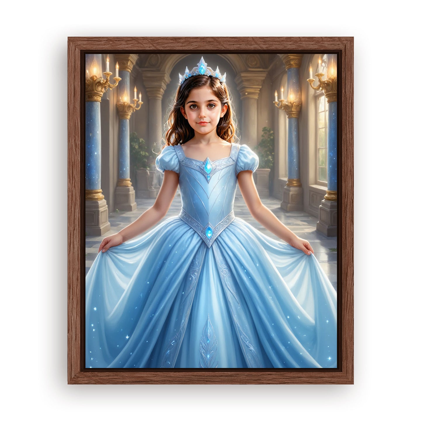 Save 40% When You Add A Frame To Your 10x08 'The Cinderella’s Grand Ballroom' Canvas Now