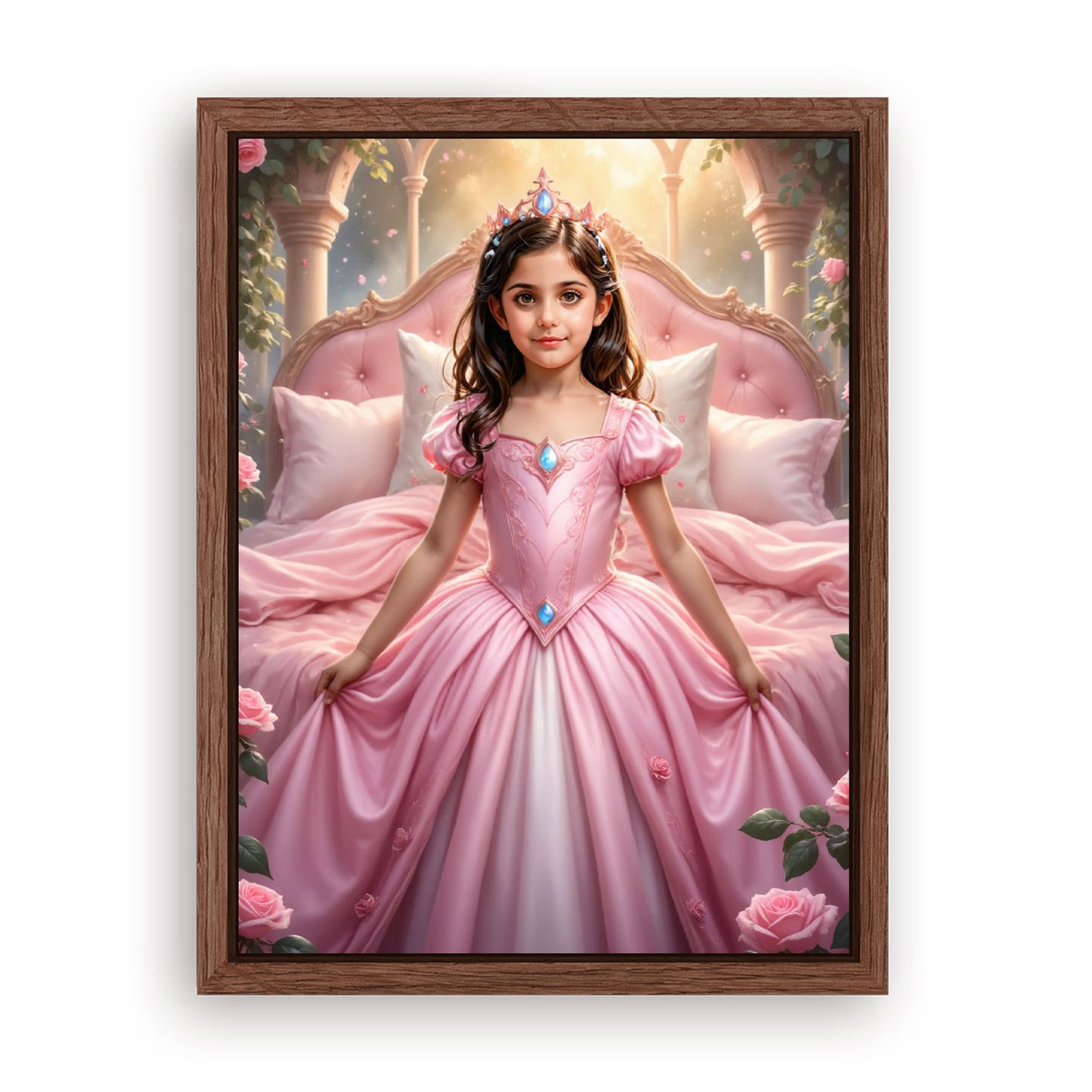 Make Your 12x16 Inches 'The Sleeping Beauty’s Enchanted Slumber ' Canvas Even More Special, Add a Beautiful Premium Frame & Make It Truly Gift-Ready!