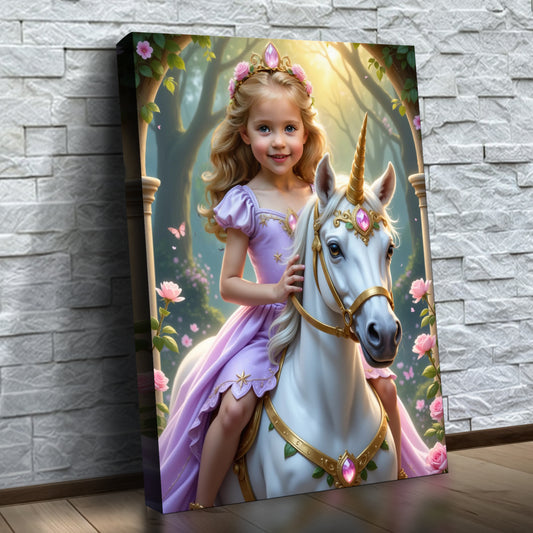 La princesse violette et sa licorne magique