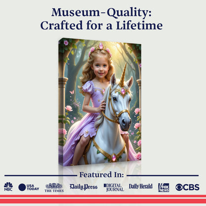 La princesse violette et sa licorne magique
