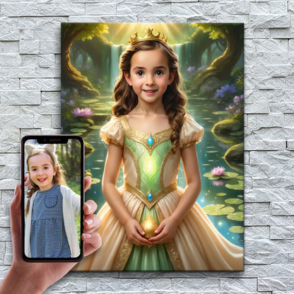 La Principessa Rana vicina allo Stagno