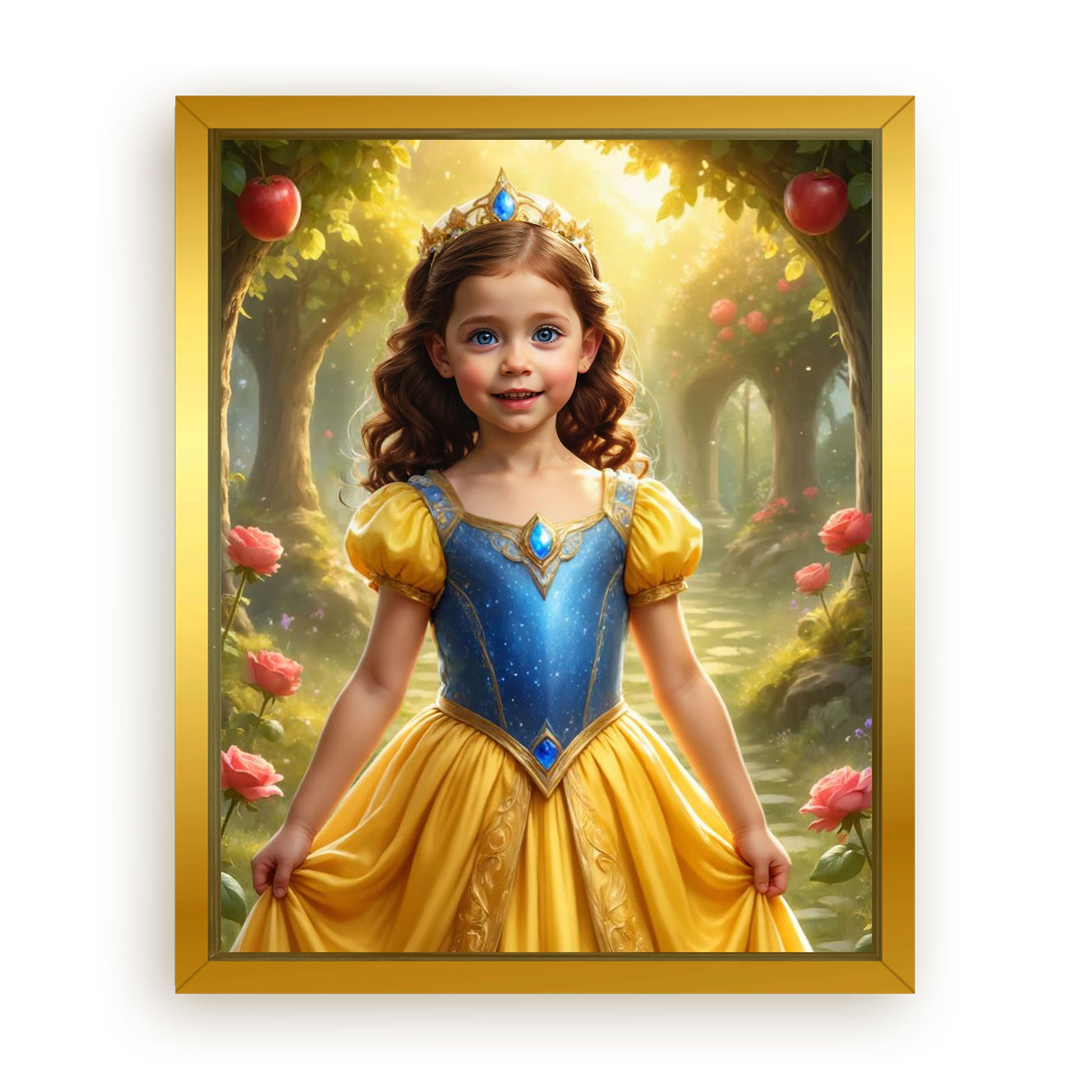 Save 40% When You Add A Frame To Your 10x08 'The Snow-White Apple Orchard' Canvas Now