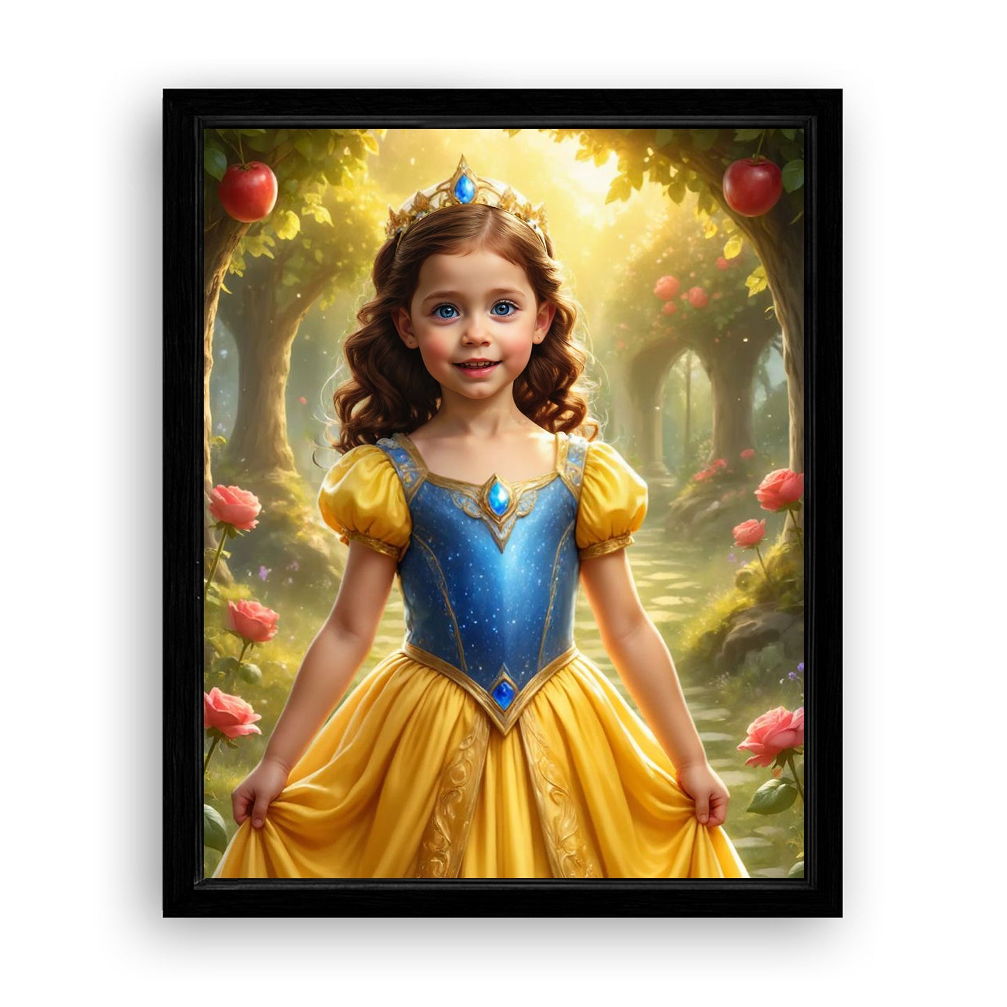 Save 33% When You Add A Frame To Your 16x20 'The Snow-White Apple Orchard' Canvas Now