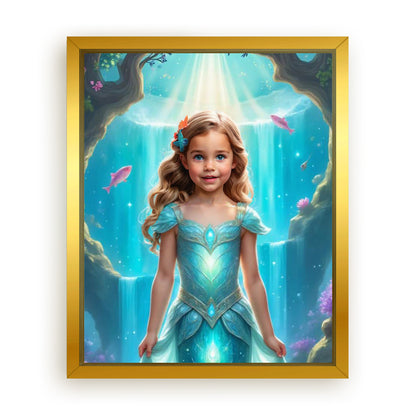Save 33% When You Add A Frame To Your 16x20 'The Little Mermaid’s Coral Kingdom' Canvas Now