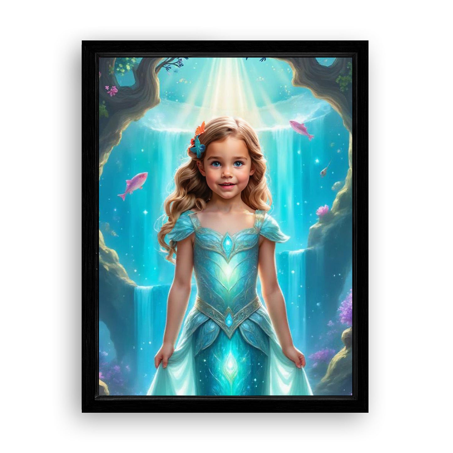 Save 33% When You Add A Frame To Your 18x24 'The Little Mermaid’s Coral Kingdom' Canvas Now