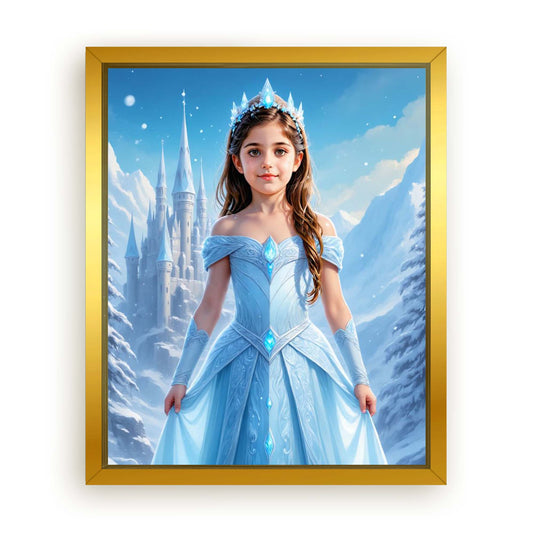 Make Your 10x08 Inches 'The Ice Princess' Canvas Even More Special, Add a Beautiful Premium Frame & Make It Truly Gift-Ready!
