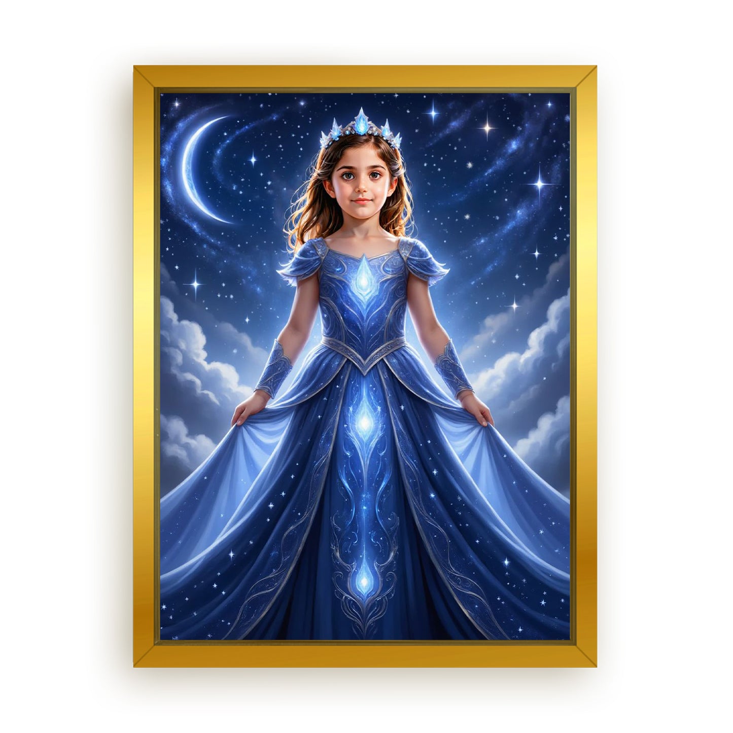 Save 33% When You Add A Frame To Your 12x16 'The Star Galaxy Princess' Canvas Now