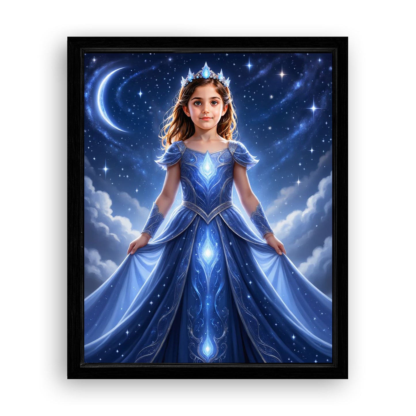 Save 33% When You Add A Frame To Your 16x20 'The Star Galaxy Princess' Canvas Now
