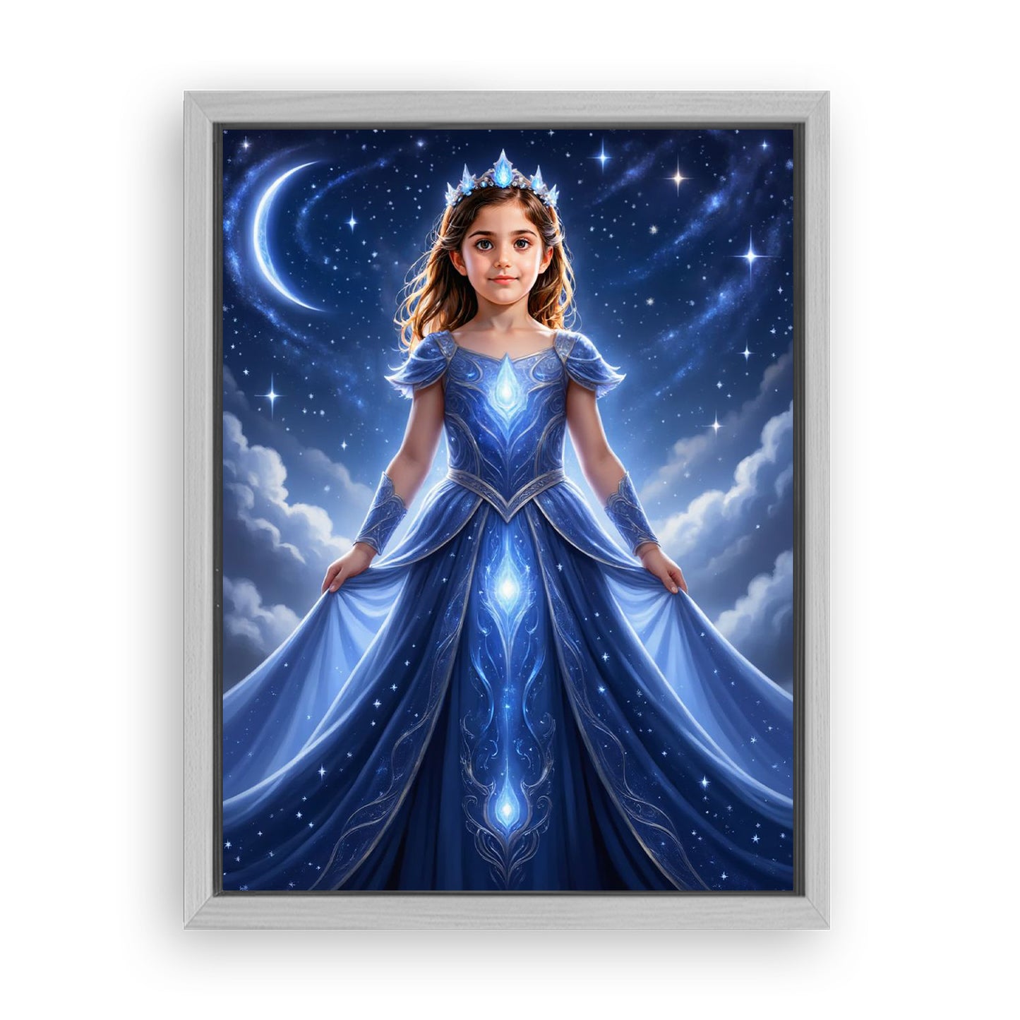 Save 33% When You Add A Frame To Your 12x16 'The Star Galaxy Princess' Canvas Now