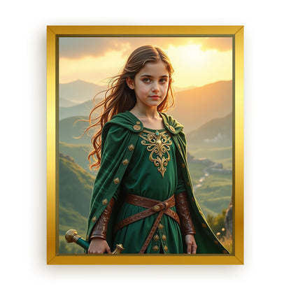 Save 33% When You Add A Frame To Your 16x20 'The Celtic Warrior Queen' Canvas Now