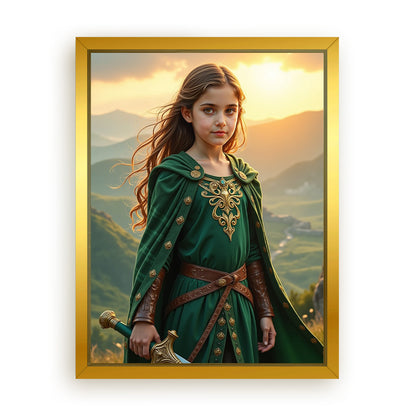 Save 33% When You Add A Frame To Your 18x24 'The Celtic Warrior Queen' Canvas Now