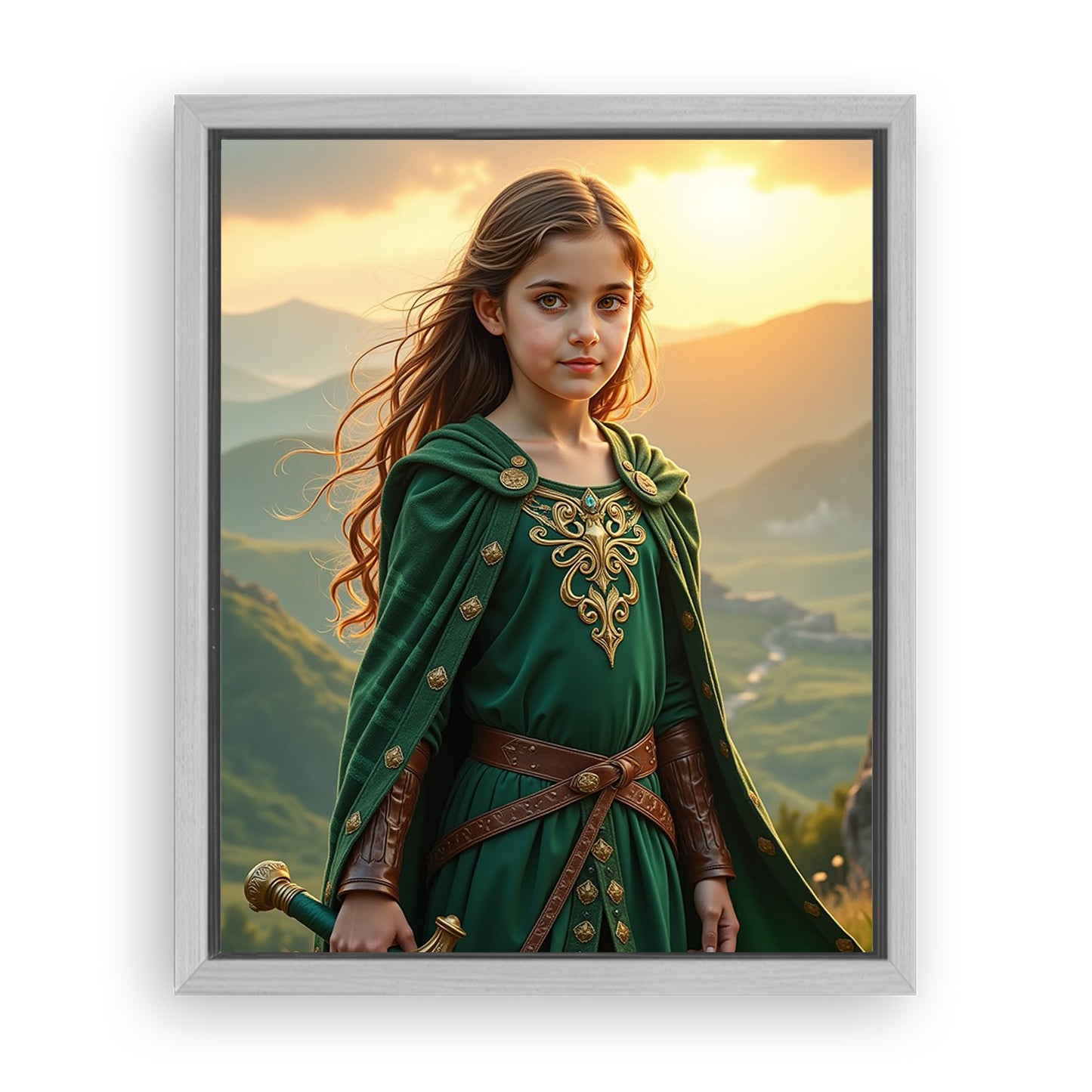 Save 33% When You Add A Frame To Your 16x20 'The Celtic Warrior Queen' Canvas Now