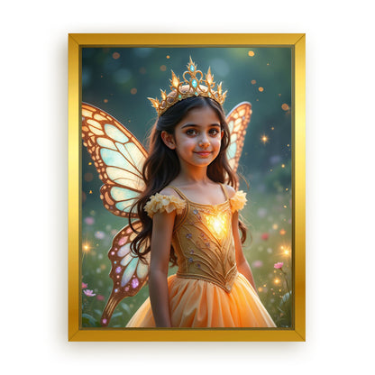 Make Your 12x16 Inches 'The Fairy Queen' Canvas Even More Special, Add a Beautiful Premium Frame & Make It Truly Gift-Ready!