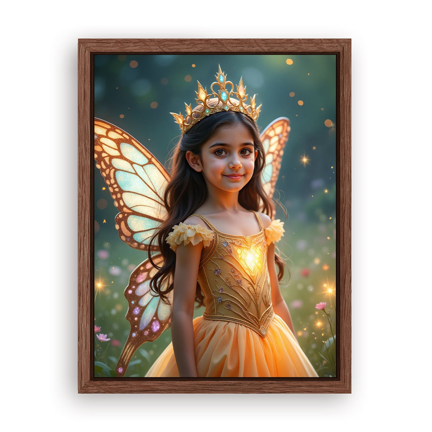 Make Your 12x16 Inches 'The Fairy Queen' Canvas Even More Special, Add a Beautiful Premium Frame & Make It Truly Gift-Ready!