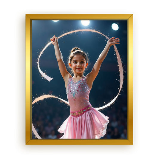 Save 33% When You Add A Frame To Your 16x20 'The Gymnast' Canvas Now