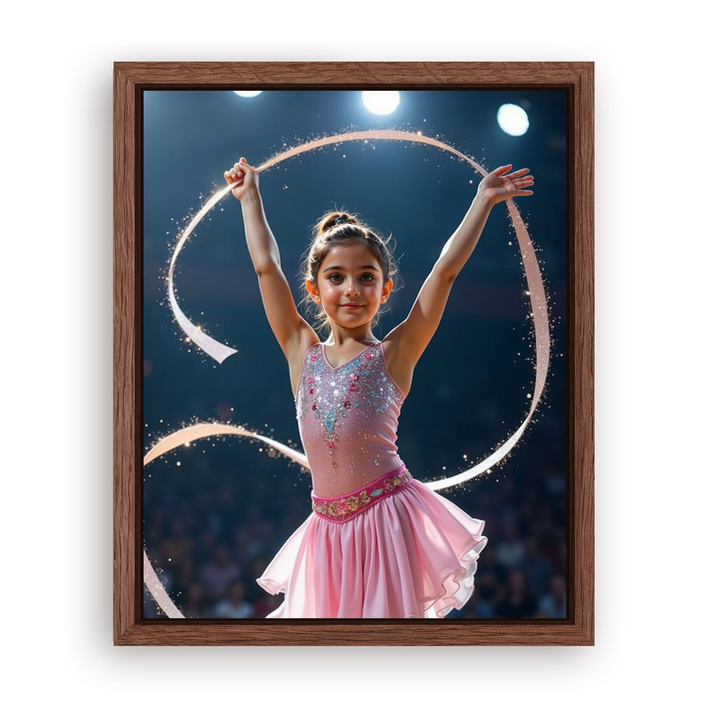 Save 33% When You Add A Frame To Your 10x08 'The Gymnast' Canvas Now