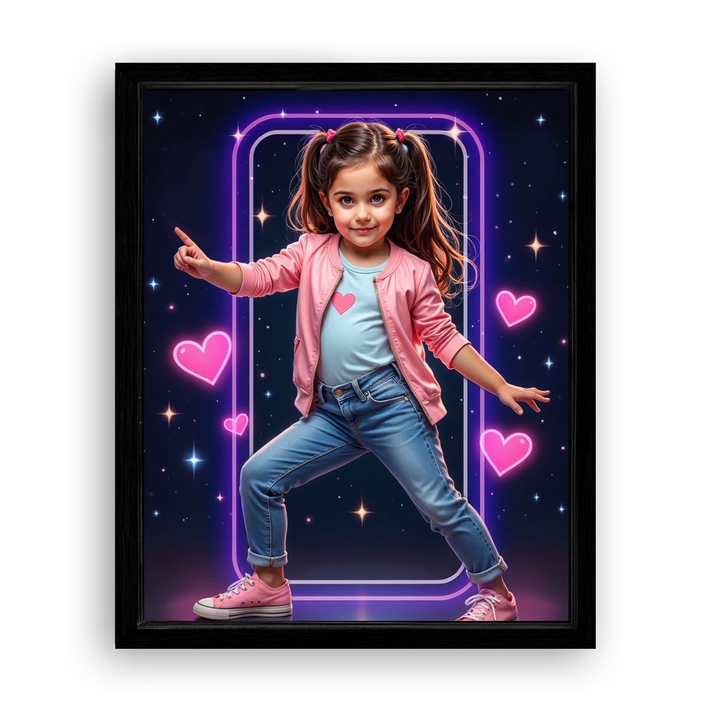 Save 33% When You Add A Frame To Your 10x08 'The TikTok Dancer' Canvas Now