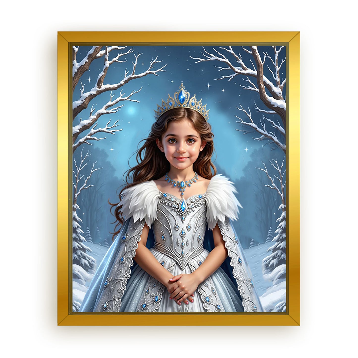 Save 33% When You Add A Frame To Your 16x20 'The Winter Queen' Canvas Now