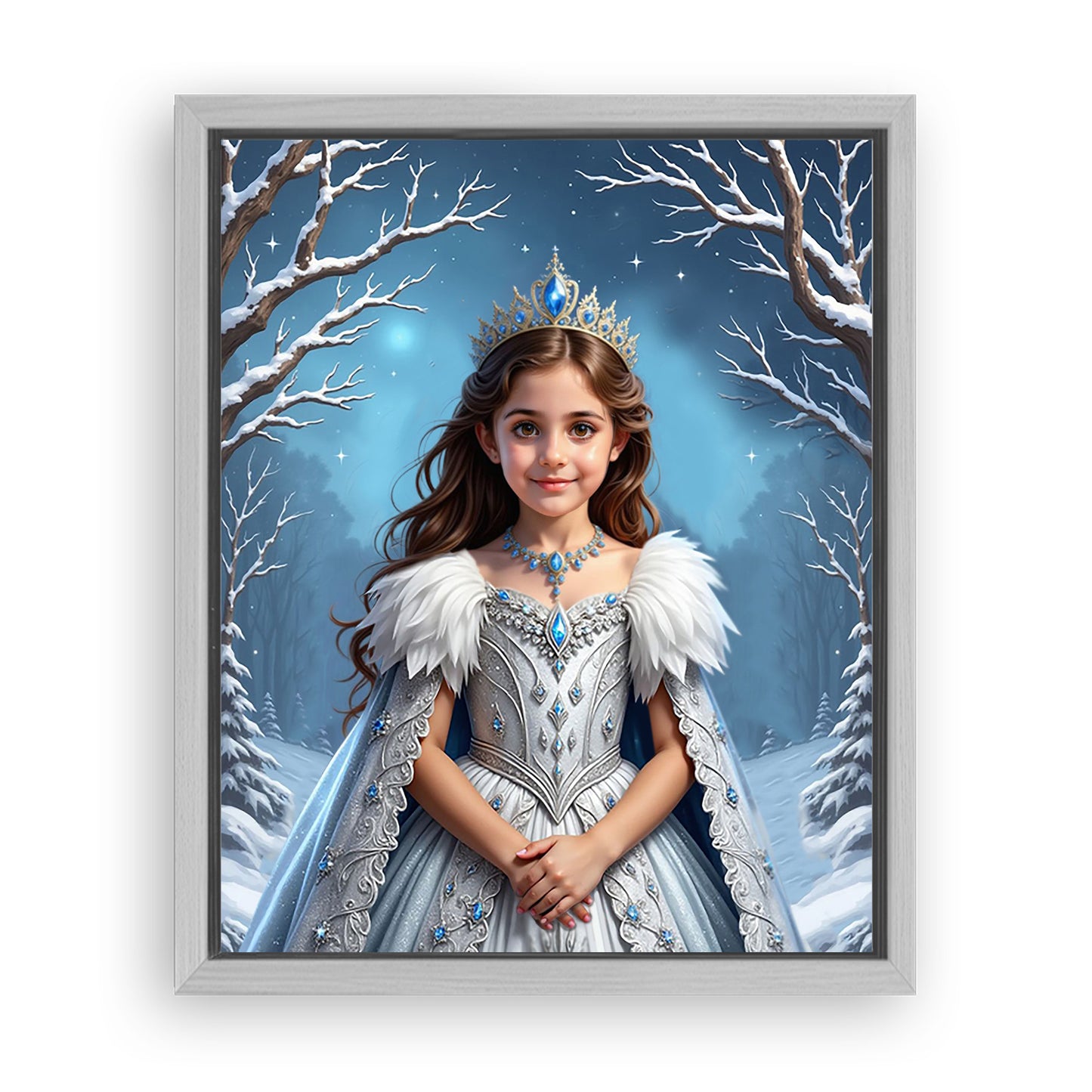 Save 33% When You Add A Frame To Your 10x08 'The Winter Queen' Canvas Now
