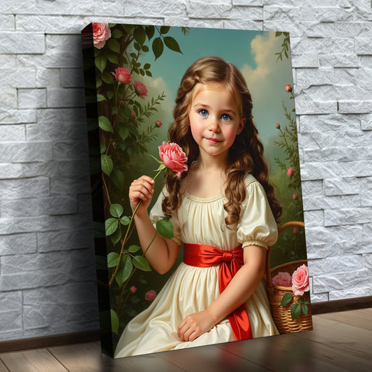 La fille aux roses