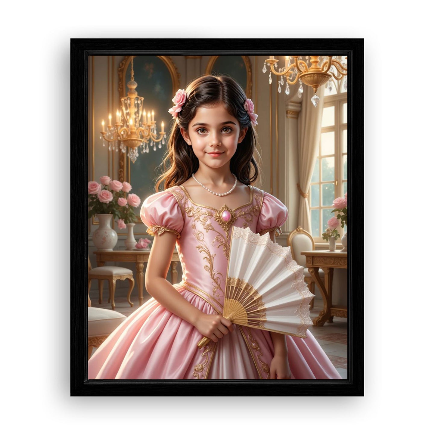 Save 33% When You Add A Frame To Your 16x20 'The Rococo Rose' Canvas Now