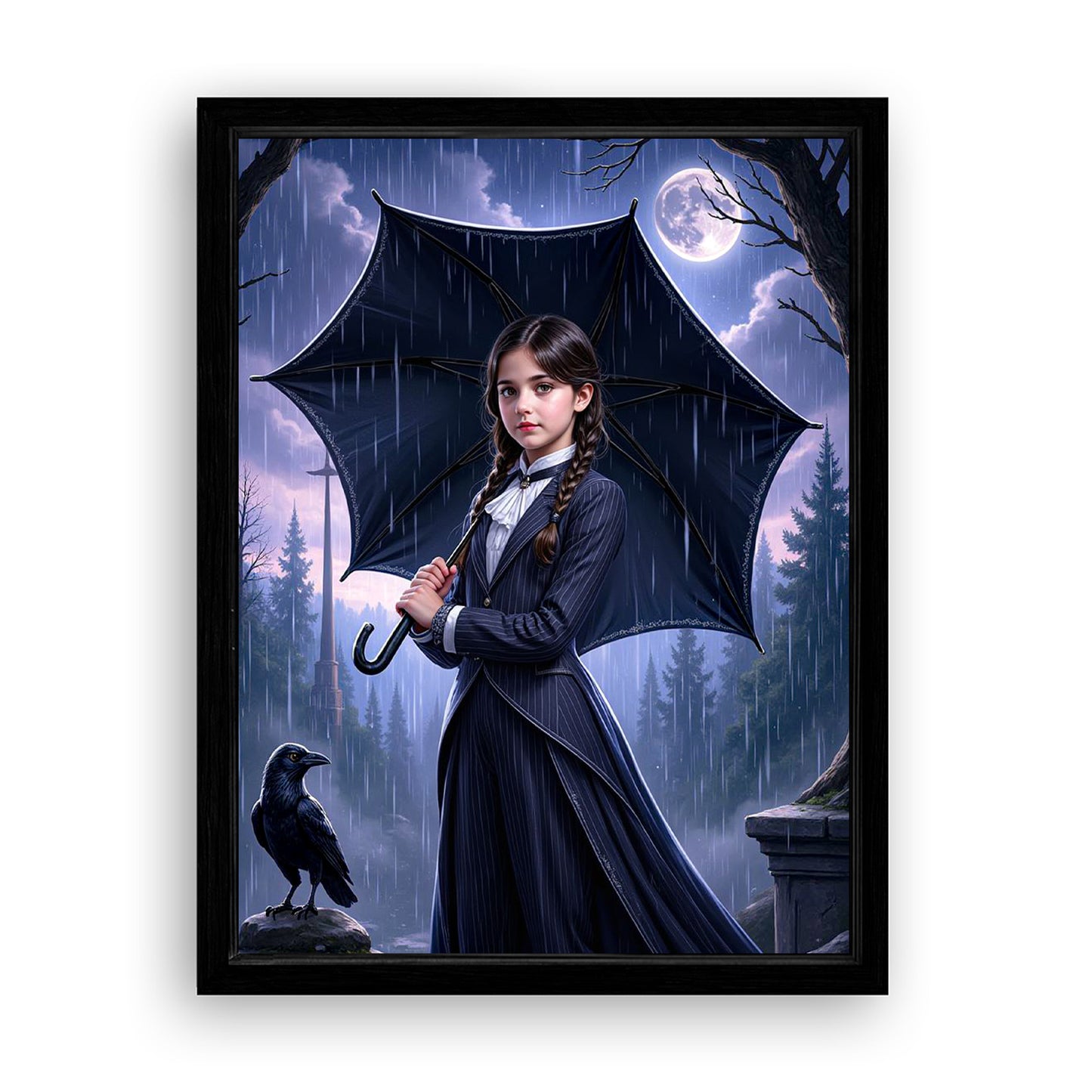 Save 33% When You Add A Frame To Your 18x24 'The Addams Princess' Canvas Now