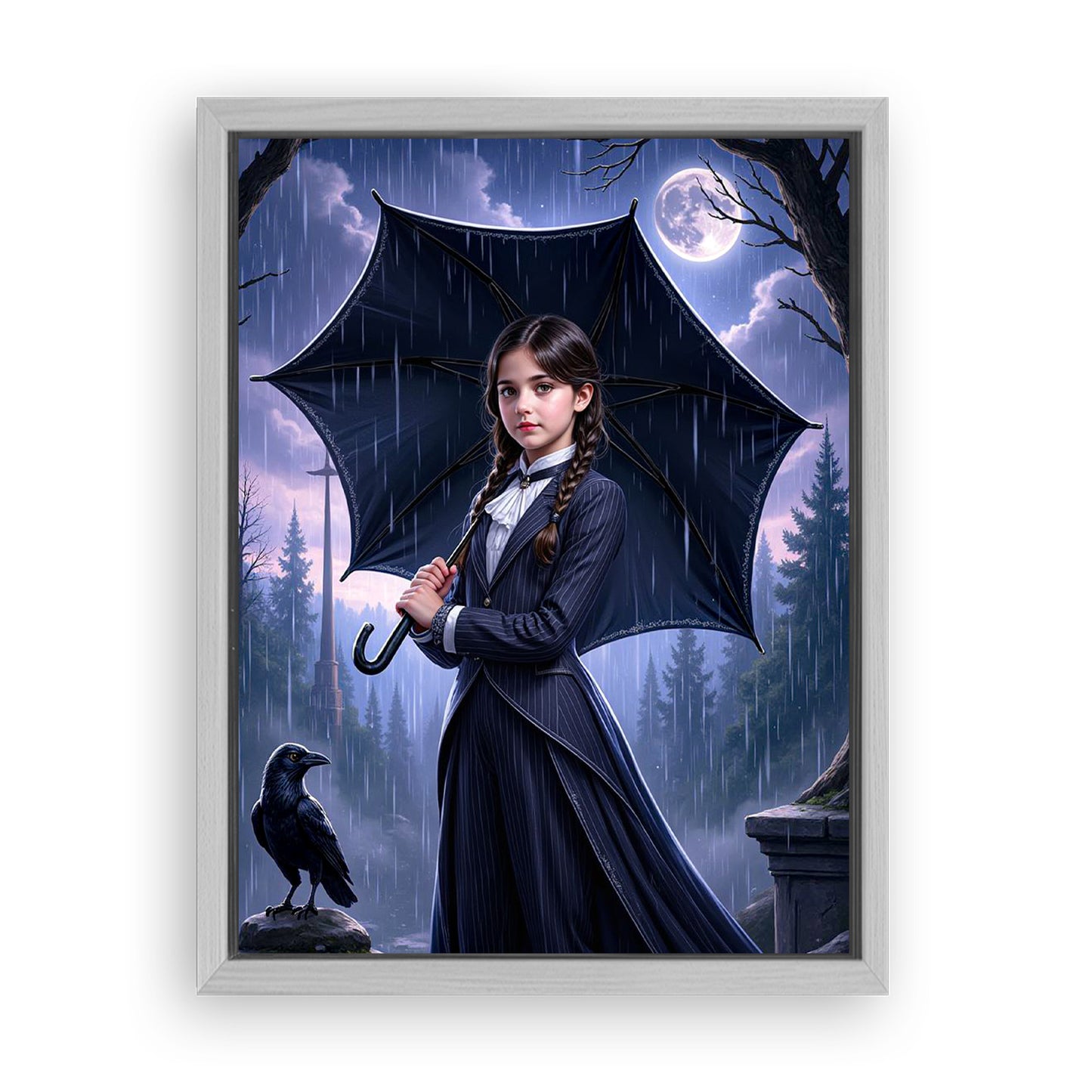 Save 33% When You Add A Frame To Your 18x24 'The Addams Princess' Canvas Now