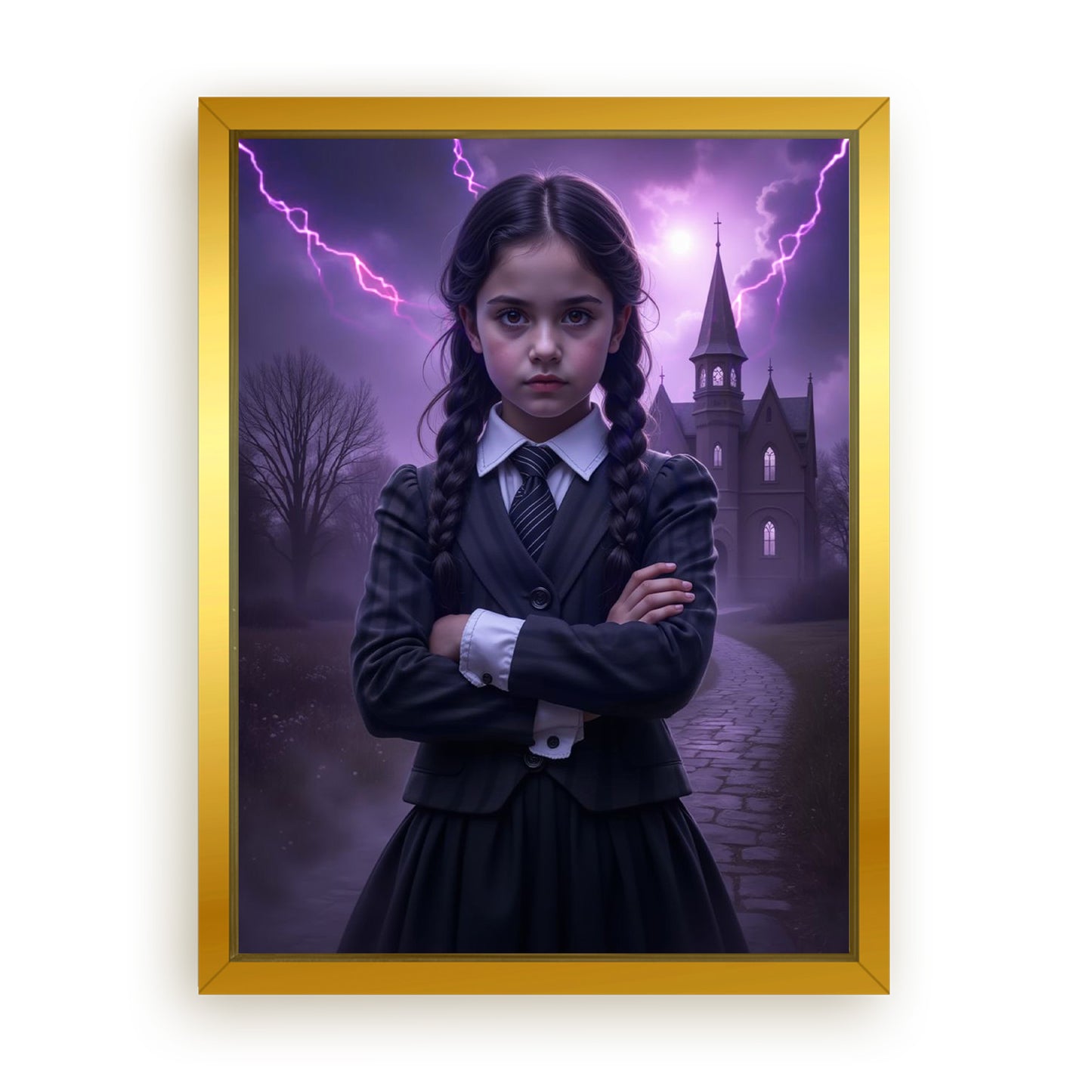 Save 33% When You Add A Frame To Your 12x16 'The Storm Cloud Princess' Canvas Now